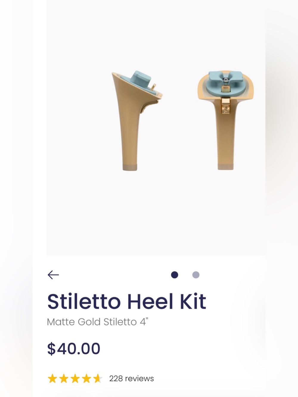 Pashion Footwear Matte Gold Stiletto Heels with Light Blue Accent
